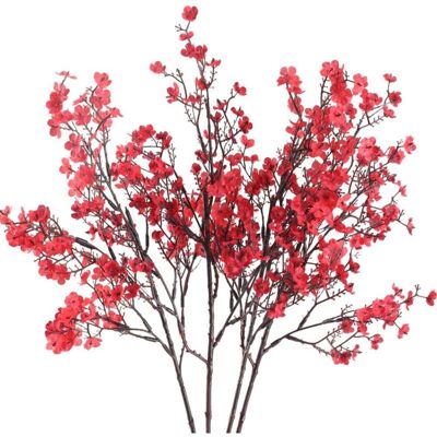 OEM 4pcs Gypsophile Artificielles Fleurs Bouquet Plante Artificielle Rouge Décoration Mariage Maison Fête Composition Florale-dou - Publicité OEM 4pcs Gypsophile Artificielles Fleurs Bouquet Plante Artificielle Rouge Décoration Mariage Maison Fête Composition Florale-dou - Publicité