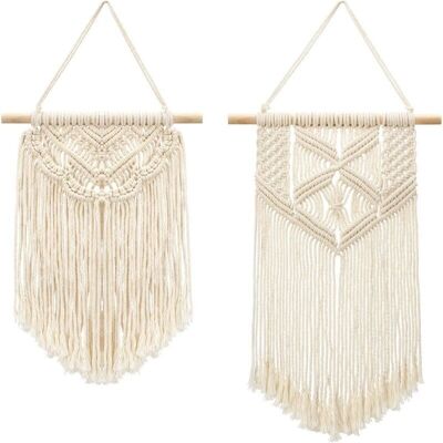 SANS MARQUE - 2 Pcs Murale Tapisserie Petit Art Tissé Boho Chic Décor À La Maison Appartement Dortoir Décoration, 33cm (l) X 25.4cm (w) And 41cm (l) X 25.4cm (w) - Publicité SANS MARQUE - 2 Pcs Murale Tapisserie Petit Art Tissé Boho Chic Décor À La Maison Appartement Dortoir Décoration, 33cm (l) X 25.4cm (w) And 41cm (l) X 25.4cm (w) - Publicité
