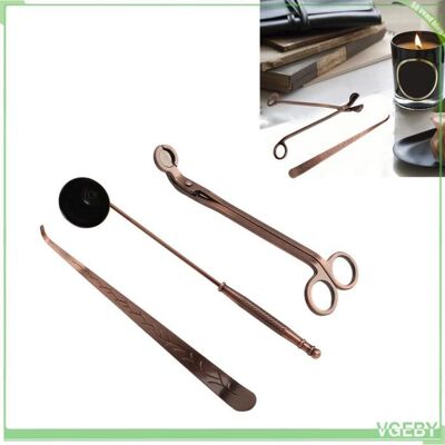 OEM Ensemble D'Accessoires Pour Bougies - Fafeicy - 3pcs - Acier Inoxydable - Entretien Facile - Sans Fumée - Publicité OEM Ensemble D'Accessoires Pour Bougies - Fafeicy - 3pcs - Acier Inoxydable - Entretien Facile - Sans Fumée - Publicité