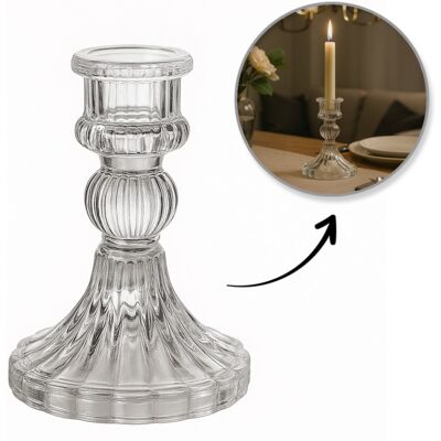 OEM Bougeoir Décoratif En Verre Glamour 10 Cm - Sw11 - Publicité OEM Bougeoir Décoratif En Verre Glamour 10 Cm - Sw11 - Publicité