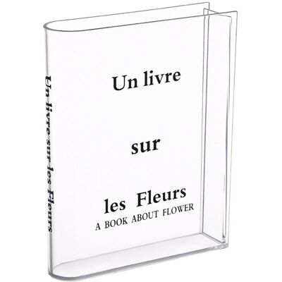 Vision Vase En Forme De Livre En Acrylique Transparent, Vase En Forme De Livre, Vase Livre En Forme De Tulipe, Décoration Pour Chambre, Salon, Bureau - Publicité Vision Vase En Forme De Livre En Acrylique Transparent, Vase En Forme De Livre, Vase Livre En Forme De Tulipe, Décoration Pour Chambre, Salon, Bureau - Publicité