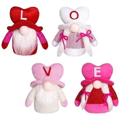 RDTD Lot De 4 Poupées Père Noël Saint-valentin, Peluches Rudolph, Ornement Décoratif. Publicité RDTD Lot De 4 Poupées Père Noël Saint-valentin, Peluches Rudolph, Ornement Décoratif. Publicité