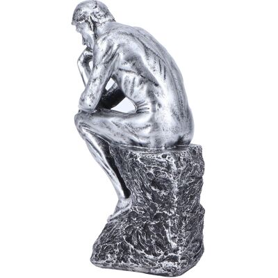 MCKENSA Statue De Penseur Style Européen, Sculpture En Résine, Ornement Pour La Maison, Le Bureau Ou Une Étagère, Argent - Publicité MCKENSA Statue De Penseur Style Européen, Sculpture En Résine, Ornement Pour La Maison, Le Bureau Ou Une Étagère, Argent - Publicité