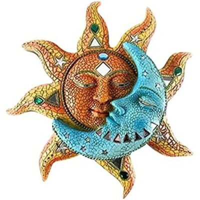 MOXIE Statue Murale En Métal Avec Visage De Soleil Et De Lune, Décoration Murale Pour La Maison, Décoration De Jardin, Décoration Murale Décorative En Fer À Suspendre - Publicité MOXIE Statue Murale En Métal Avec Visage De Soleil Et De Lune, Décoration Murale Pour La Maison, Décoration De Jardin, Décoration Murale Décorative En Fer À Suspendre - Publicité