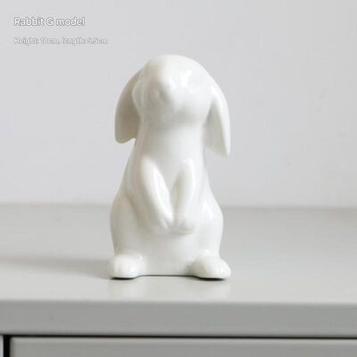 OEM Décoration De Pâques : Mini Lapins En Céramique Pour La Maison - Publicité OEM Décoration De Pâques : Mini Lapins En Céramique Pour La Maison - Publicité