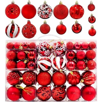IRISFR Boules De Noël, Lot De 100 Décoration De Noël Boules, Boules De Noël Incassables À Suspendre, Boule D’arbre De Noël, Boules De Noël Assorties Incassables Pour Noël Decoration Noël Fête - Publicité IRISFR Boules De Noël, Lot De 100 Décoration De Noël Boules, Boules De Noël Incassables À Suspendre, Boule D’arbre De Noël, Boules De Noël Assorties Incassables Pour Noël Decoration Noël Fête - Publicité