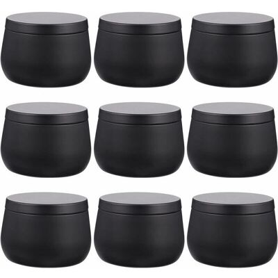 SANS MARQUE 9 Pièces Bougie D' Étain Rond En Métal Boîtes Contens Bougie Thé Étain Peut Voyage Vide Pot De Stockage Boîte À Bijoux Pour Bougie Faire Noir - Publicité SANS MARQUE 9 Pièces Bougie D' Étain Rond En Métal Boîtes Contens Bougie Thé Étain Peut Voyage Vide Pot De Stockage Boîte À Bijoux Pour Bougie Faire Noir - Publicité