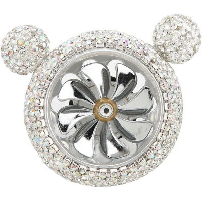 FLAMMKRAFT Décoration Parfumée Pour Bouche D'Aération De Voiture, Strass Scintillants, Forme Mignonne, Accessoire Intérieur Blanc Élégant. Publicité FLAMMKRAFT Décoration Parfumée Pour Bouche D'Aération De Voiture, Strass Scintillants, Forme Mignonne, Accessoire Intérieur Blanc Élégant. Publicité