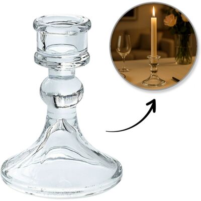 OEM Bougeoir Décoratif En Verre Glamour 10 Cm - Sw13 - Publicité OEM Bougeoir Décoratif En Verre Glamour 10 Cm - Sw13 - Publicité