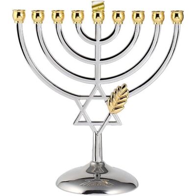 Generic Hanukkah Menorah,améliorez Les Tasses Avec Des Broches Intégrées,bougeoirs Etoile De David 9 Branches, Plaqué Argent Pleine Grandeur Non Terni - Publicité Generic Hanukkah Menorah,améliorez Les Tasses Avec Des Broches Intégrées,bougeoirs Etoile De David 9 Branches, Plaqué Argent Pleine Grandeur Non Terni - Publicité