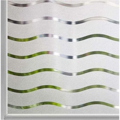 ABYSSE Film Pour Fenêtre Intimité Givré Auto-adhésif Fenêtre Autocollant Pas De Colle Statique Cling Film De Verre Opaque Protection Uv Motif Vague 45x200cm - Publicité ABYSSE Film Pour Fenêtre Intimité Givré Auto-adhésif Fenêtre Autocollant Pas De Colle Statique Cling Film De Verre Opaque Protection Uv Motif Vague 45x200cm - Publicité