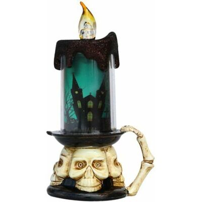 BRINSEA Bougie Électronique Led Pour Halloween, Lanterne Citrouille En Forme De Crâne, Décoration De Bougie D'Halloween, Lumière Led Pour Halloween - Publicité BRINSEA Bougie Électronique Led Pour Halloween, Lanterne Citrouille En Forme De Crâne, Décoration De Bougie D'Halloween, Lumière Led Pour Halloween - Publicité