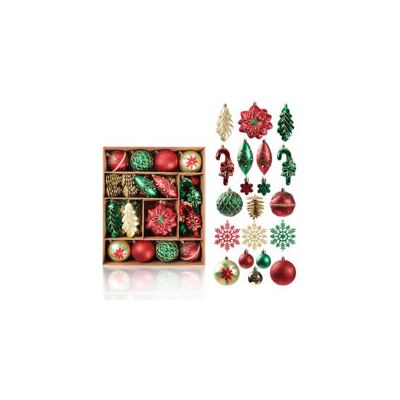 OEM Ensemble De Décorations Pour Sapin De Noël, Boules Décoratives À Suspendre Pour Sapins De Noël, Décorations De Fêtes - Crezuo - Publicité OEM Ensemble De Décorations Pour Sapin De Noël, Boules Décoratives À Suspendre Pour Sapins De Noël, Décorations De Fêtes - Crezuo - Publicité