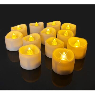 OEM Ougie Led - Lot De 12 - Bougies Led 3v Flamme Vacillante Blanc Chaud, Fausse Bougies 3v Électroniques Clignotante - Lumières D'Ambiance Festive Pour Noël, Halloween, Pâques, Etc-dou - Publicité OEM Ougie Led - Lot De 12 - Bougies Led 3v Flamme Vacillante Blanc Chaud, Fausse Bougies 3v Électroniques Clignotante - Lumières D'Ambiance Festive Pour Noël, Halloween, Pâques, Etc-dou - Publicité
