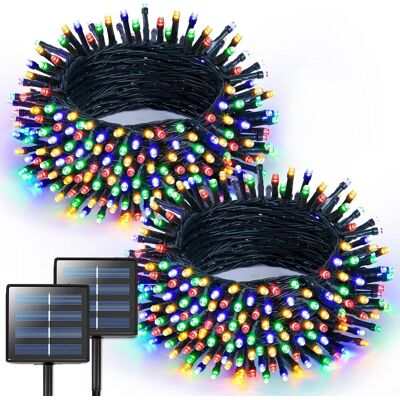 Generic Guirlande Lumineuse Solaire Extérieure 32m 300led, 8 Modes Avec Télécommande, Étanche Ip44, Adaptée Au Jardin, Mariage, Fête, Noël - Publicité Generic Guirlande Lumineuse Solaire Extérieure 32m 300led, 8 Modes Avec Télécommande, Étanche Ip44, Adaptée Au Jardin, Mariage, Fête, Noël - Publicité
