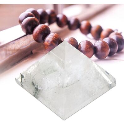 PELTOR Pyramide De Quartz En Cristal 100% Naturel, Tour De Guérison Énergétique, Ornement De Décoration Pour La Maison - Publicité PELTOR Pyramide De Quartz En Cristal 100% Naturel, Tour De Guérison Énergétique, Ornement De Décoration Pour La Maison - Publicité