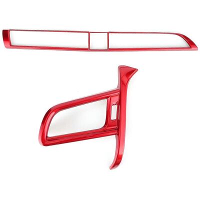 FLAMMKRAFT Panneau De Garniture De Tableau De Bord Gauche, Cadre De Bouche D'Aération Centrale, Décoration Rouge, Compatible Avec Camry 2018-2020. Publicité FLAMMKRAFT Panneau De Garniture De Tableau De Bord Gauche, Cadre De Bouche D'Aération Centrale, Décoration Rouge, Compatible Avec Camry 2018-2020. Publicité