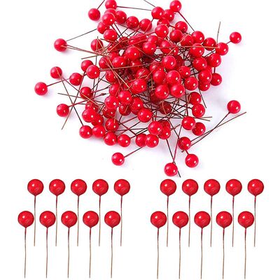 OEM 100 Pièces Baies De Houx Artificielles Pour Décorations Guirlande Faisant Des Fournitures Décoration De Fête De Noël - Publicité OEM 100 Pièces Baies De Houx Artificielles Pour Décorations Guirlande Faisant Des Fournitures Décoration De Fête De Noël - Publicité