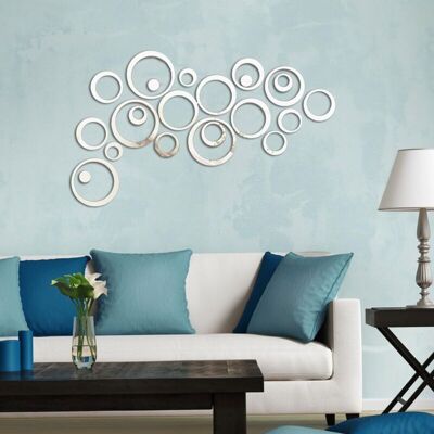 OEM 3d Cercle Miroir Stickers Muraux, 24 Pcs Autocollant Amovible En Acrylique Miroir Rond Adhésif, Décoration Moderne Pour Salon, Chambre Et Bureau - Publicité OEM 3d Cercle Miroir Stickers Muraux, 24 Pcs Autocollant Amovible En Acrylique Miroir Rond Adhésif, Décoration Moderne Pour Salon, Chambre Et Bureau - Publicité