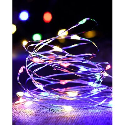 BRINSEA Guirlande Lumineuse, Girlande De Lumière 5m 50led Guirlandes Lumineuses Piles Mini Led Intérieur Girlande De Lumière Decoration Pour Chambre Noël Mariage Soirée Maison Jardin,multicolore - Publicité BRINSEA Guirlande Lumineuse, Girlande De Lumière 5m 50led Guirlandes Lumineuses Piles Mini Led Intérieur Girlande De Lumière Decoration Pour Chambre Noël Mariage Soirée Maison Jardin,multicolore - Publicité