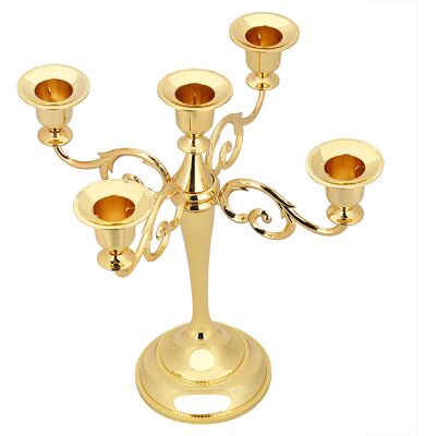 YOTOWN 5 Bras Vintage Chandelier En Métal Artisanat Bougeoir Stand Fête De Mariage Décor La Maison. Publicité YOTOWN 5 Bras Vintage Chandelier En Métal Artisanat Bougeoir Stand Fête De Mariage Décor La Maison. Publicité
