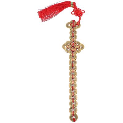 LISATR Pièce De Monnaie Chinoise, Mascotte En Laiton, Épée, Décoration Pour La Maison, Ornement En Cuivre-32.00x7.00x0.50cm - Publicité LISATR Pièce De Monnaie Chinoise, Mascotte En Laiton, Épée, Décoration Pour La Maison, Ornement En Cuivre-32.00x7.00x0.50cm - Publicité