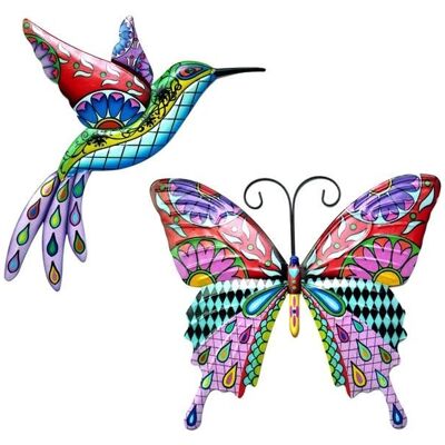 Cellfast Décor D'Art Mural Extérieur En Métal Oiseau Papillon, Décorations Suspendues De Sculpture Murale D'Oiseau, Décor D'Art Mural - Publicité Cellfast Décor D'Art Mural Extérieur En Métal Oiseau Papillon, Décorations Suspendues De Sculpture Murale D'Oiseau, Décor D'Art Mural - Publicité