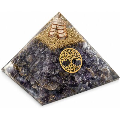 Phoenix Pyramide Orgonite En Agate Bleue Abre De Vie 6 Cm - Publicité Phoenix Pyramide Orgonite En Agate Bleue Abre De Vie 6 Cm - Publicité