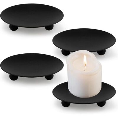 OEM 4 Bougeoirs Métalliques Rétro 7 Cm – Plateaux Pour Bougies Pilier, Déco Élégante Mariage & Intérieur - Publicité OEM 4 Bougeoirs Métalliques Rétro 7 Cm – Plateaux Pour Bougies Pilier, Déco Élégante Mariage & Intérieur - Publicité