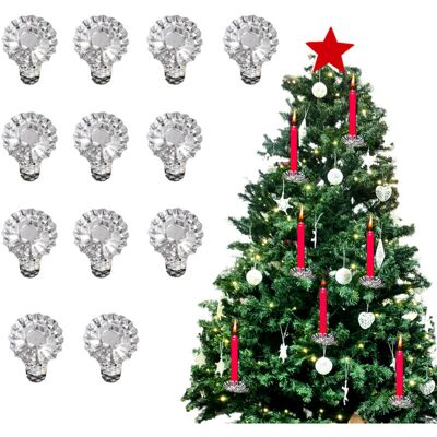 OEM Jeffergarden (12 Pièces) Pinces À Bougies De Noël, Pinces Porte-bougies En Fer Forgé, Décorations Pour Sapin De Noël, Pinces En Fer En Forme De Fleur - Argentées - Style Queue D'Hirondelle-dou - Publicité OEM Jeffergarden (12 Pièces) Pinces À Bougies De Noël, Pinces Porte-bougies En Fer Forgé, Décorations Pour Sapin De Noël, Pinces En Fer En Forme De Fleur - Argentées - Style Queue D'Hirondelle-dou - Publicité