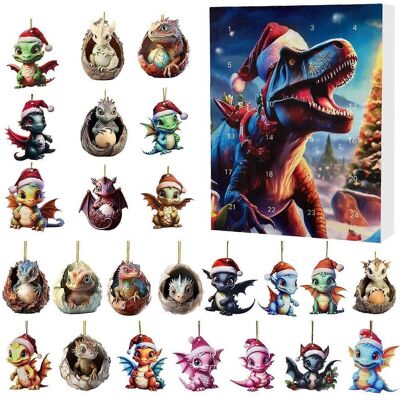 FLAMMKRAFT Calendrier De L'Avent Suspendu, Ornements À Suspendre, Calendrier De L'Avent Bébé Dragon, Pendentif En Acrylique Pour Enfants, Cadeau H - Publicité FLAMMKRAFT Calendrier De L'Avent Suspendu, Ornements À Suspendre, Calendrier De L'Avent Bébé Dragon, Pendentif En Acrylique Pour Enfants, Cadeau H - Publicité