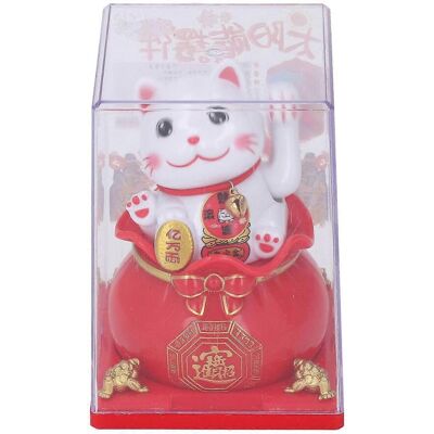 FLAMMKRAFT Statue De Chat Porte-bonheur À Bras Automatique, Alimentée À L'Énergie Solaire, Chat Porte-bonheur Accueillant La Richesse Et L'Argent. Publicité FLAMMKRAFT Statue De Chat Porte-bonheur À Bras Automatique, Alimentée À L'Énergie Solaire, Chat Porte-bonheur Accueillant La Richesse Et L'Argent. Publicité