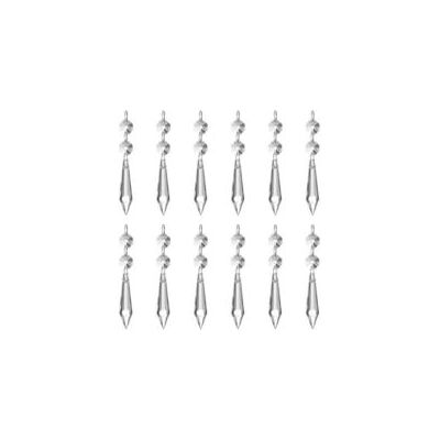 OEM (pack Of 12) 62 Mm Ice Prism Pendant Crystal Glass Clear Chandelier Ice Drops Sun Catcher With 12 Octagonal Beads And Rings For Lamp Garden Party Christmas Wedding Decor - Crezuo - Publicité OEM (pack Of 12) 62 Mm Ice Prism Pendant Crystal Glass Clear Chandelier Ice Drops Sun Catcher With 12 Octagonal Beads And Rings For Lamp Garden Party Christmas Wedding Decor - Crezuo - Publicité