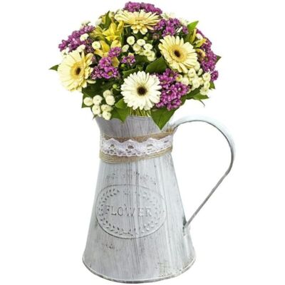 MOXIE Vase De Fer, Vase De Fer Vintage, Pichets De Métaux Rétro Fleurs Pour Le Bureau De Maison Décoration De Noël De Style Campagne Forgé - Publicité MOXIE Vase De Fer, Vase De Fer Vintage, Pichets De Métaux Rétro Fleurs Pour Le Bureau De Maison Décoration De Noël De Style Campagne Forgé - Publicité