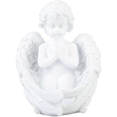 FLAMMKRAFT Porte-bougie Décoratif, Figurine Vintage Mignonne En Prière, Statue De Bureau Pour La Décoration Du Salon Et De L'Entrée. Publicité FLAMMKRAFT Porte-bougie Décoratif, Figurine Vintage Mignonne En Prière, Statue De Bureau Pour La Décoration Du Salon Et De L'Entrée. Publicité