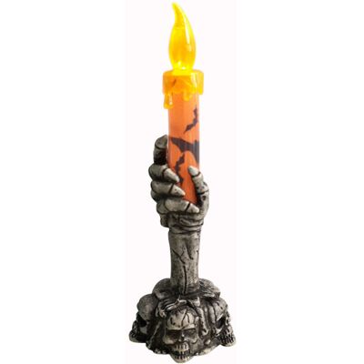 BRINSEA Bougie À Main Squelette D'Halloween, Bougeoir En Forme De Crâne D'Halloween, Lumière À Piles, Bougie Sans Flamme Pour Halloween, Fête À La Maison, Bar, Décoration De Maison Hantée - Publicité BRINSEA Bougie À Main Squelette D'Halloween, Bougeoir En Forme De Crâne D'Halloween, Lumière À Piles, Bougie Sans Flamme Pour Halloween, Fête À La Maison, Bar, Décoration De Maison Hantée - Publicité