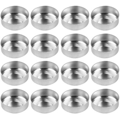 LISATR 100 Boîtes En Aluminium Pour Bougies Chauffe-plat, Contenants Vides Pour La Fabrication De Bougies-3.8x3.8x1.5cm-silver - Publicité LISATR 100 Boîtes En Aluminium Pour Bougies Chauffe-plat, Contenants Vides Pour La Fabrication De Bougies-3.8x3.8x1.5cm-silver - Publicité