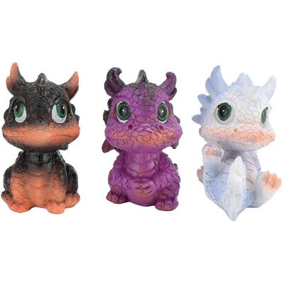 FLAMMKRAFT Figurine De Bébé Dragon En Résine Multifonctionnelle, Modèle De Bébé Dragon De Dessin Animé Pour Bureau Ou Jardin. Publicité FLAMMKRAFT Figurine De Bébé Dragon En Résine Multifonctionnelle, Modèle De Bébé Dragon De Dessin Animé Pour Bureau Ou Jardin. Publicité