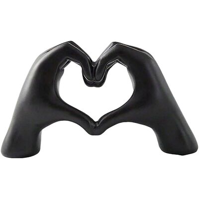 OEM Figurine De Main En Forme De Cœur, Sculpture En Résine, Ornement De Décoration Pour La Maison, Le Bureau, Un Mariage Ou Une Fête (noir) - Publicité OEM Figurine De Main En Forme De Cœur, Sculpture En Résine, Ornement De Décoration Pour La Maison, Le Bureau, Un Mariage Ou Une Fête (noir) - Publicité