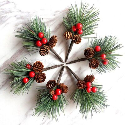 OEM Pommes De Pin Baies De Noël Décoratives Aiguilles De Pin De Noël Baies Rouges Branches De Baies Branches De Sapin Tiges Artificis De Baies De Pomme De Pin Piques Pin Artificiel(10 Pièces) - Publicité OEM Pommes De Pin Baies De Noël Décoratives Aiguilles De Pin De Noël Baies Rouges Branches De Baies Branches De Sapin Tiges Artificis De Baies De Pomme De Pin Piques Pin Artificiel(10 Pièces) - Publicité