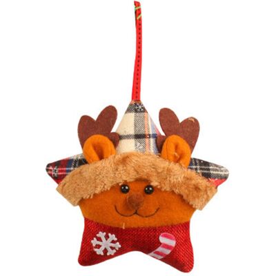 BRINSEA Autres Décorations De Noël Pendentifs De Noël Décorations D'Arbre De Noël Pendentifs De Poupée Étoile À Cinq Branches En Peluche Créative De Noël(wapiti) - Publicité BRINSEA Autres Décorations De Noël Pendentifs De Noël Décorations D'Arbre De Noël Pendentifs De Poupée Étoile À Cinq Branches En Peluche Créative De Noël(wapiti) - Publicité