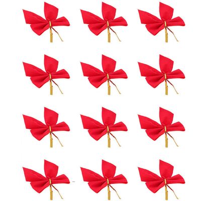 OEM Sapin De Noël Bow Décoration Boules Fête De Noël Jardin Noeuds Ornement - Rouge - Publicité OEM Sapin De Noël Bow Décoration Boules Fête De Noël Jardin Noeuds Ornement - Rouge - Publicité