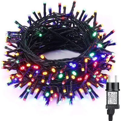 OEM Guirlande Lumineuse Noël 20m 200 Led Multicolore - Fée Lumineuse Décorative Fil Vert, Intérieur Extérieur, 8 Modes, Étanche Pour Arbre Mariage Fête Anniversaire - Publicité OEM Guirlande Lumineuse Noël 20m 200 Led Multicolore - Fée Lumineuse Décorative Fil Vert, Intérieur Extérieur, 8 Modes, Étanche Pour Arbre Mariage Fête Anniversaire - Publicité