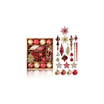 OEM Ensemble De Décorations Pour Sapin De Noël, Boules Décoratives À Suspendre Pour Sapins De Noël, Décorations De Fêtes - Crezuo - Publicité OEM Ensemble De Décorations Pour Sapin De Noël, Boules Décoratives À Suspendre Pour Sapins De Noël, Décorations De Fêtes - Crezuo - Publicité