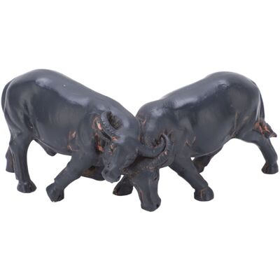 ABCRITAL Statuette Taureau Résine Porte-bonheur Style Moderne Compact Sculpture Animal Déco Table - Publicité ABCRITAL Statuette Taureau Résine Porte-bonheur Style Moderne Compact Sculpture Animal Déco Table - Publicité