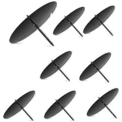 LAVVE Porte-bougie Couronne, Bougeoir De L'Avent 8 Cm, Bougeoir En Métal, Support Pour Bougie De Noël Avec Pic, Lot De 8, Noir - Publicité LAVVE Porte-bougie Couronne, Bougeoir De L'Avent 8 Cm, Bougeoir En Métal, Support Pour Bougie De Noël Avec Pic, Lot De 8, Noir - Publicité