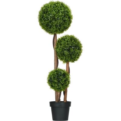 OEM Grand Buis Artificiel, 110 Cm, Plante Artificielle Résistante Aux Uv Avec 3 Boules Pour Salon, Chambre, Bureau, Jardin - Publicité OEM Grand Buis Artificiel, 110 Cm, Plante Artificielle Résistante Aux Uv Avec 3 Boules Pour Salon, Chambre, Bureau, Jardin - Publicité