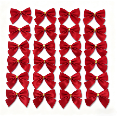 ALVIOR Nœud De Noël - Velours Haute Qualité - Orné De Nœud Torsadé Doré - Pour Décoration De Sapin Et Diy - Rouge - 24 Pièces - Publicité ALVIOR Nœud De Noël - Velours Haute Qualité - Orné De Nœud Torsadé Doré - Pour Décoration De Sapin Et Diy - Rouge - 24 Pièces - Publicité