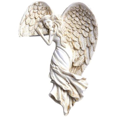 MIXHOME Sculpture D'Aile D'Ange Pour Cadre De Porte, Ange Dans Votre Coin, Sculpture Murale En Résine, Objets De Décoration Intérieure - Publicité MIXHOME Sculpture D'Aile D'Ange Pour Cadre De Porte, Ange Dans Votre Coin, Sculpture Murale En Résine, Objets De Décoration Intérieure - Publicité