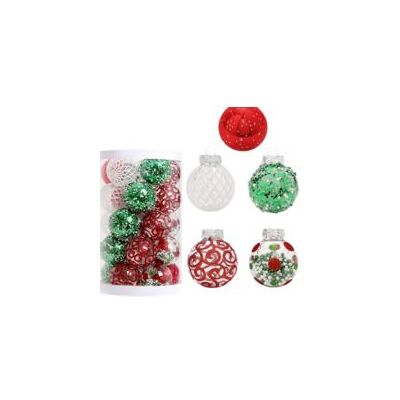 OEM Pisexur Christmas Balls Ornaments For Xmas Tree, 25pcs Plastic Shatterproof Christmas Ornaments Ball Christmas Tree Decorations Colored And Glitter Christmas Party Decoration - Crezuo - Publicité OEM Pisexur Christmas Balls Ornaments For Xmas Tree, 25pcs Plastic Shatterproof Christmas Ornaments Ball Christmas Tree Decorations Colored And Glitter Christmas Party Decoration - Crezuo - Publicité